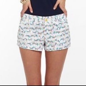 Lilly Pulitzer oh buoy white shorts size 4